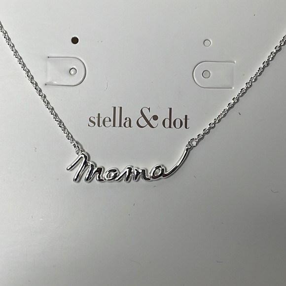 Stella & Dot Mama necklace - Silver plated NWT - Picture 1 of 5